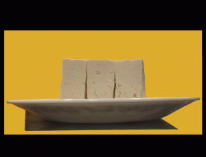 Tofu on Plate
