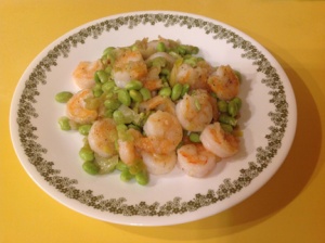 Shrimp with Young Soy Beans